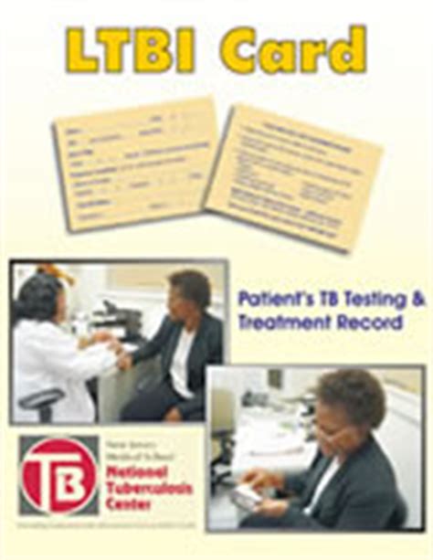 tuberculosis smart card|ltbi card for patients.